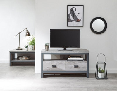 B&Q Gfw Boston Corner Tv Unit Grey