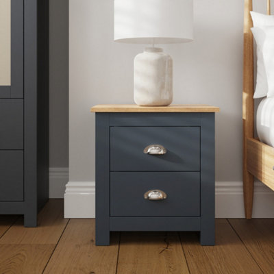 Lancaster 2 Drawer Bedside Table from B&Q