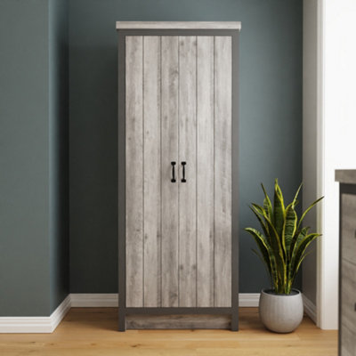 Gfw Boston 2 Door Wardrobe Grey - Image 10