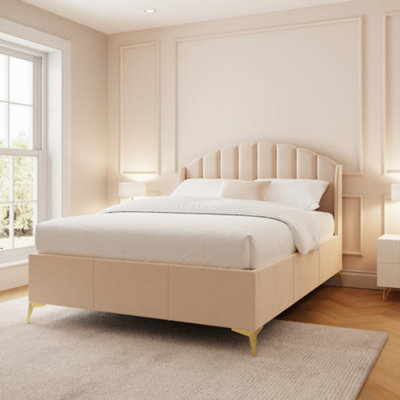Gfw Pettine End Lift Ottoman Storage Bed King Natural from B&Q