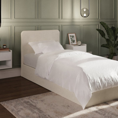 B&Q Gfw Chiswick Ottoman Bed Single Natural Grey/Pink