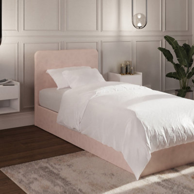 B&Q Gfw Chiswick Ottoman Bed Single Soft Pink