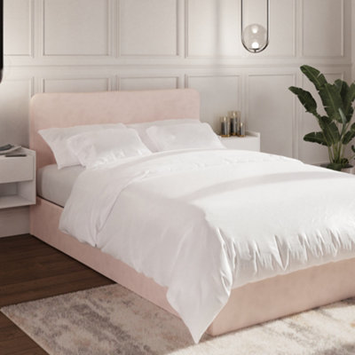 B&Q Pink Gfw Chiswick Ottoman Bed Double Soft Small