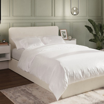 B&Q Gfw Chiswick Ottoman Bed King Natural Grey/Pink