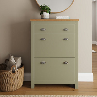 Gfw Lancaster 1 Drawer Shoe Storage - Sage - Image 8
