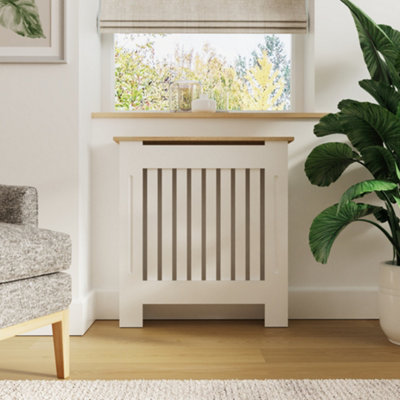 B&Q Gfw Longslow Radiator Cover Small White