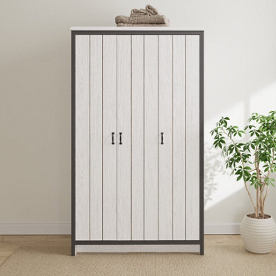 B&Q Gfw Boston 3 Door Wardrobe White