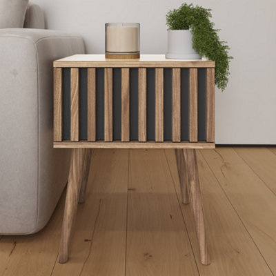 GFW Rowan Lamp Table Oak - Image 12