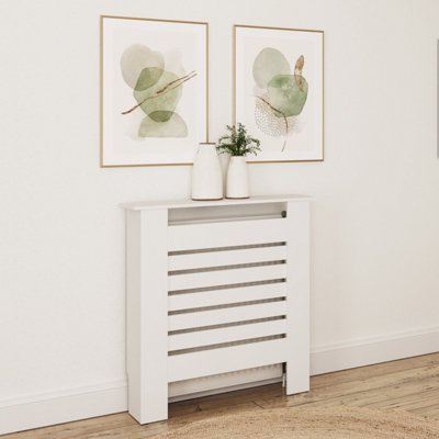 B&Q White Gfw Cleo Radiator Cover Small