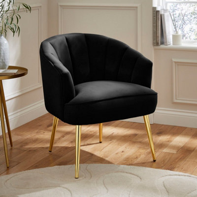 B&Q Gfw Pettine Occasional Chair Black