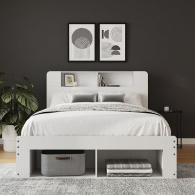 Gfw Anya 135Cm Wooden Ottoman Bed White - Bed Frame Only - Image 8