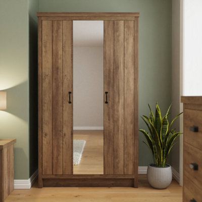 Boston 3 Door Mirrored Wardrobe from B&Q
