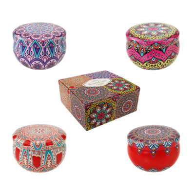 Bohemia Scented Candles Gift Set4 Fragrances from B&Q