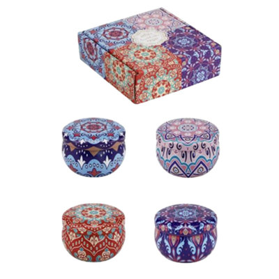 Bohemia Scented Candles Gift Set4 Fragrances from B&Q