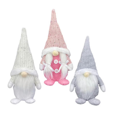  - Woodside Home Living Christmas Decorations Set Of Three Gonks