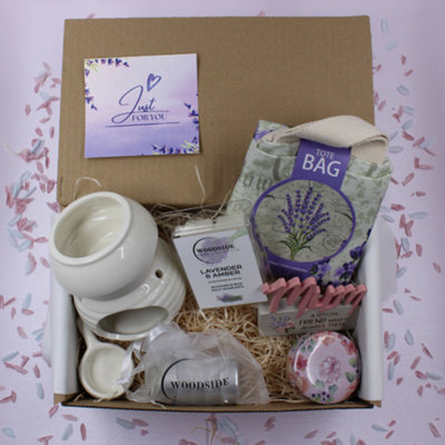  - MumLavender Home Fragrance Candle & Wax Burner Treat Box Hamper