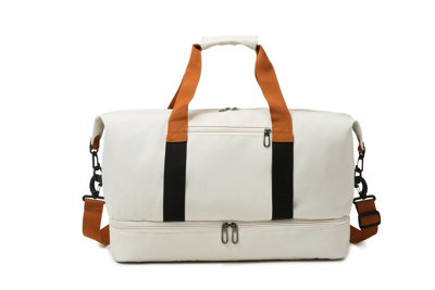 Overnight Luggage Weekender/gym Travel BagWhite from B&Q