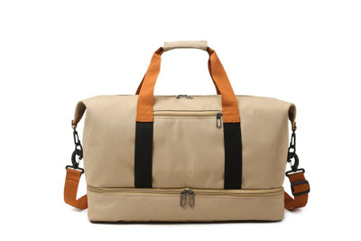 Krystina's Collection Overnight Luggage Weekender/gym Travel BagBeige from B&Q