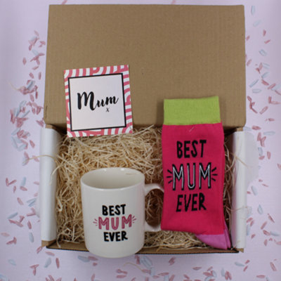 Best Mum EverMug & Socks Treat Gift Box from B&Q