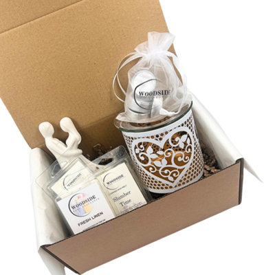  - Love White & Gold Wedding Anniversary Fragrance Gift Box