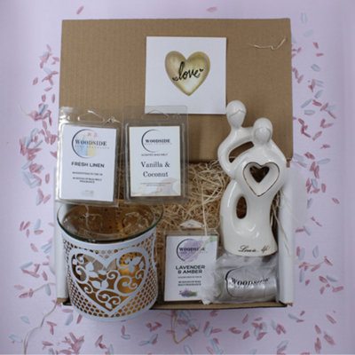  - Love White & Gold Wedding Anniversary Fragrance Gift Box