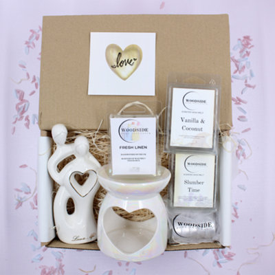  - Love White & Gold Wedding Anniversary Fragrance Gift Box