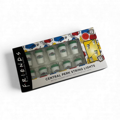 Friends Central Perk Coffee Cup String Lights Official 10 Light Set from B&Q