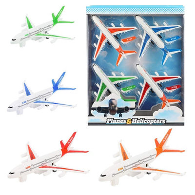 4 Aeroplane Toys Best Gift Set For Kids Toys For Boys And Girls Children Air Plane Set