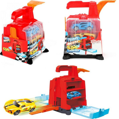 Toy Car Launcher Garage With 2 Racing CarsHigh Speed Track Toy Set For Kids Xmas Presents For Boys from B&Q