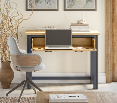 Baumhaus Splash Of BlueHidden Spacesaver Desk from B&Q