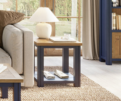 Baumhaus Splash Of BlueLamp/side Table from B&Q