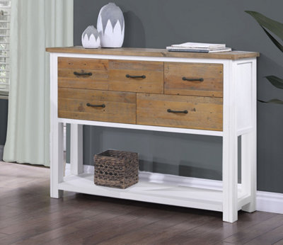 Baumhaus Splash Of WhiteSideboard / Console Table from B&Q