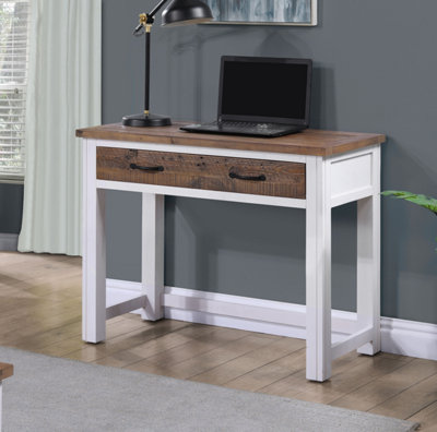 Baumhaus Splash Of WhiteHidden Spacesaver Desk from B&Q