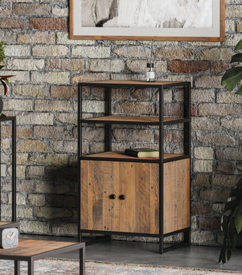 Baumhaus Ooki - Modular Medium Cupboard With Doors / Shelves Brown