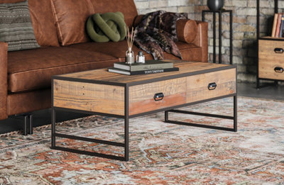 Baumhaus OokiCoffee Table With Four Drawers from B&Q