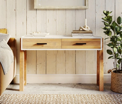 Baumhaus Trinity Reclaimed Console Table Open from B&Q