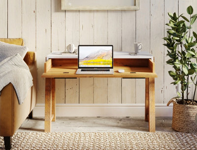Baumhaus Trinity Reclaimed Home Office Desk / Dressing Table from B&Q
