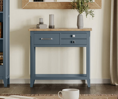 Baumhaus Signature BlueReclaimed Small Console Table from B&Q