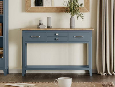 Baumhaus Signature BlueConsole Table from B&Q