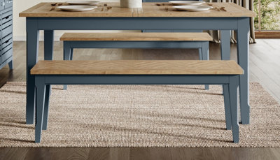Baumhaus Signature Blue Dining Bench (150) from B&Q
