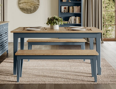 Baumhaus Signature Blue Extending Dining Table from B&Q