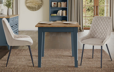 Baumhaus Signature Blue Square Dining Table from B&Q
