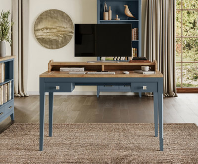 Baumhaus Signature Blue Desk / Dressing Table from B&Q