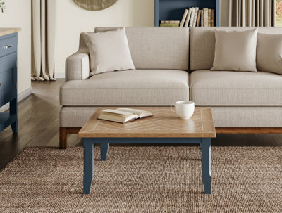 Baumhaus Signature BlueSquare Open Coffee Table from B&Q