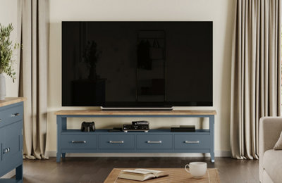 Baumhaus Signature BlueLarge Widescreen Television Cabinet from B&Q