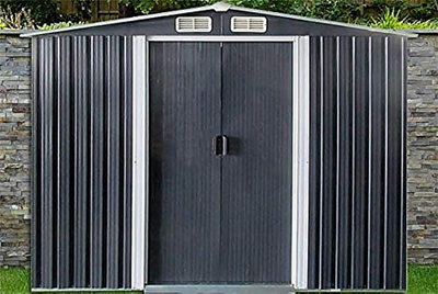 Dirty Pro Tools Metal Shed Width 10 Ft X Depth 12 Ft With Base Garden Shed