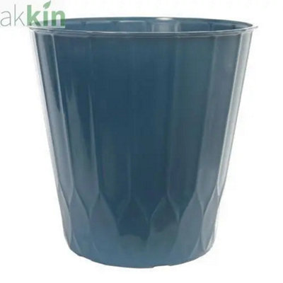 Wilson Planter Flow Pot 14"Polished Lagoon Teal from B&Q