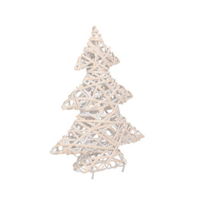 Red Hamper H153 Wicker White Wash Christmas Tree from B&Q