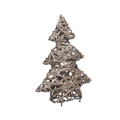 Red Hamper H154 Wicker Antique Wash Christmas Tree from B&Q