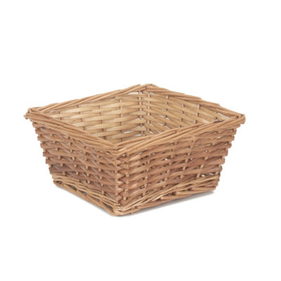 Red Hamper Pt160 Wicker Light Steamed Square Split Willow Wicker Tray from B&Q